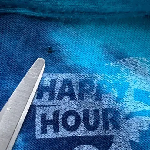Happy Hour Blue Tie Dye T