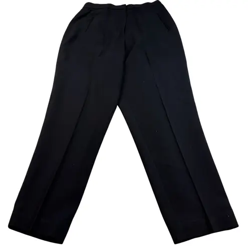 Donna Karan Black Dress Pants - 14 Made in USA Wool Blend Career Trousers - Image 1