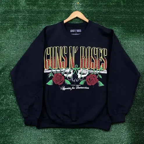 Guns N’ Roses Appetite for Destruction Rock Band Crewneck Sweater Size Large