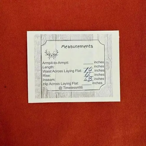 Just USA Rust Straight Leg High Rise Pockets Bohemian Slim Sz 8/ 29 #1885