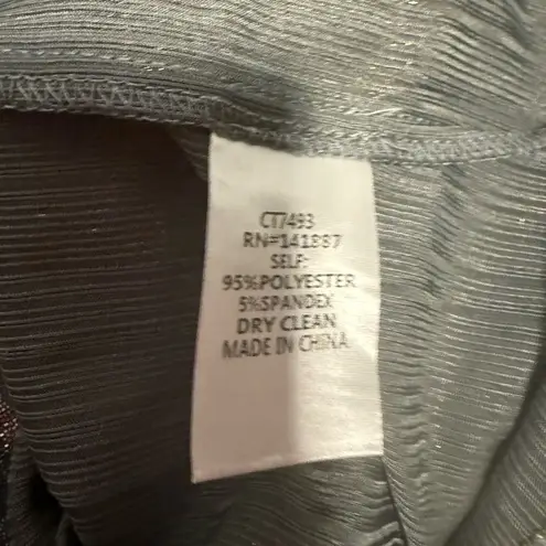 TCEC Silver Sequin Asymmetrical Blouse