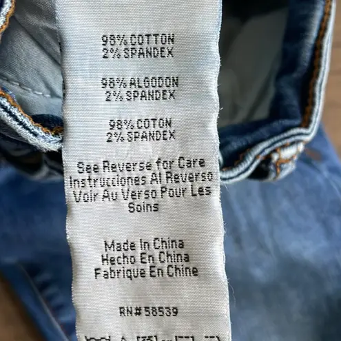 sts blue Medium Wash Distressed Skinny Jeans - Size 25