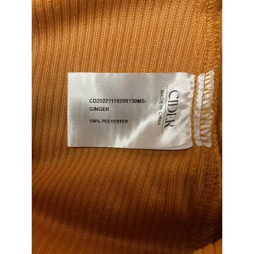 Cider Women's Corduroy Zipper Front Mini Skirt Ginger Plus Size 1XL Retro