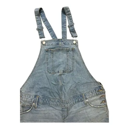 Isabel Maternity by Ingrid & Isabel Denim Shortall size 6 Blue Overall Shorts