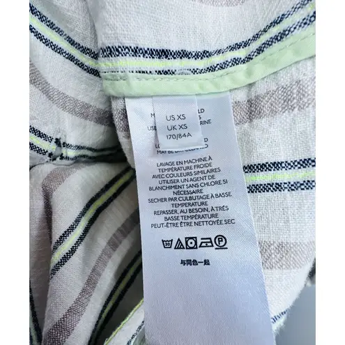 Maeve Anthropologie Meave Dolman Sleeve Striped Blazer Women's XS Boyfriend Classic