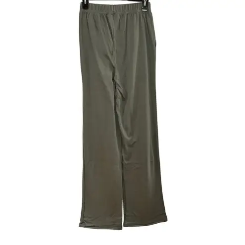Woman Within Green Elastic Waist Pocketed Pants Size 12 Tall