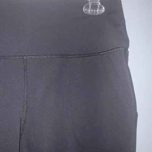 Avalanche Women's Combo Stretch Woven Front Knit Slim Fit Pant With Pockets L