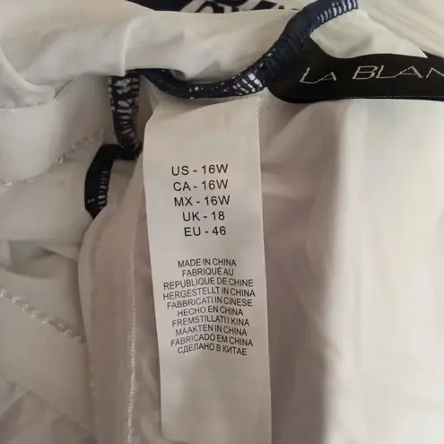 La Blanca one piece swimsuit modest resort vacation cruise women's 16W