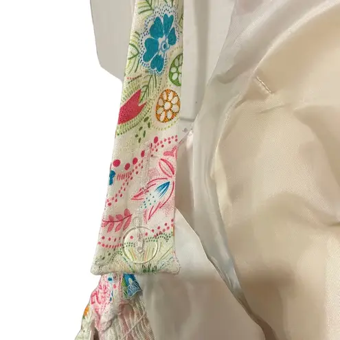 Karin Stevens Vintage 90s Hippie Eclectic Flower Power Sleeveless Padded Dress