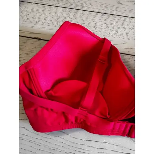 Red Cross Front Molded Underwire Bikini Top Sea Level size 12