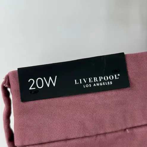 Liverpool Kelsey Trousers Size 20W Victorian Mauve NWT Plus Curvy Cotton Stretch