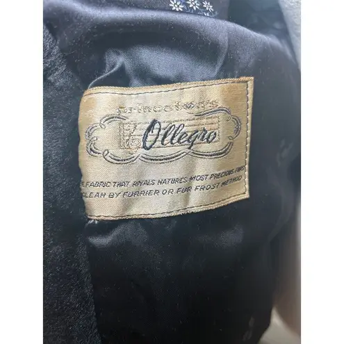 Vintage Princeton O'llegros Black Faux Fur Coat Women's Petite Small/XS Size undefined