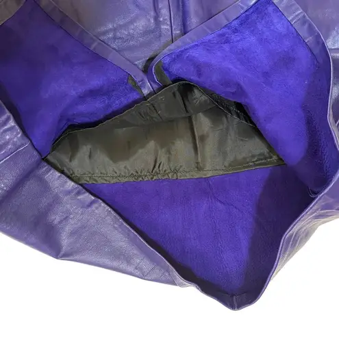 Vintage Firenze Santa Barbara Purple Leather High