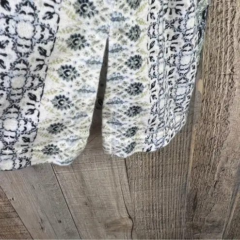 Rose + Olive Size 1X Boho Too w/Front Tassel Keyhole Closure w/3/4 Sleev…