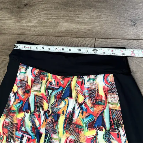 Dona Jo 16" Multicolor High Rise Tennis Golf Skirt Skort Size XL Red