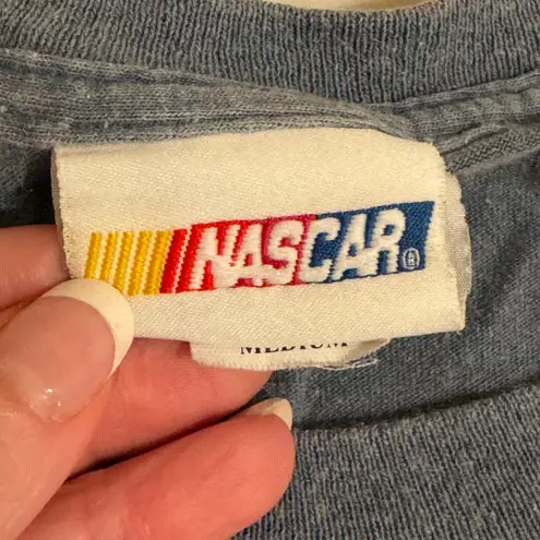NASCAR Blue TShirt Graphic Tee Retro M Cars Racing Size M