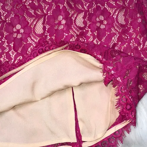 Joie xsmall pink lace romantic date night skirt