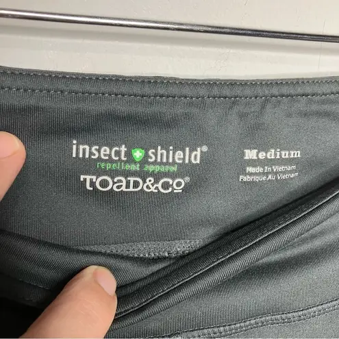 Toad & Co insect shield repellent apparel trail leggings gray size medium