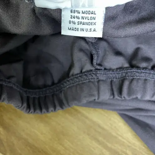 Bryn Walker Modal Wide Leg Pants Brown Pull On Stretch Womens Medium