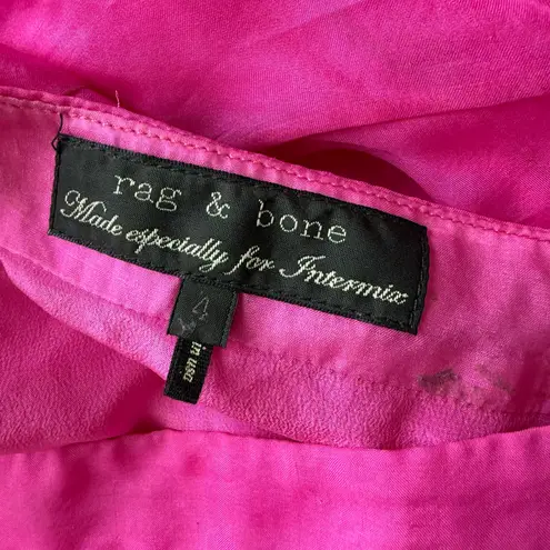 Rag and Bone  Pink High Waist Maxi Silk Chiffon Skirt, Size 4 - Image 4