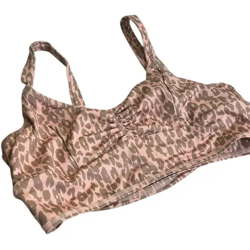 New Spell and The Gypsy Collective Wild Thing Active Crop Sports Bra Size Medium Pink