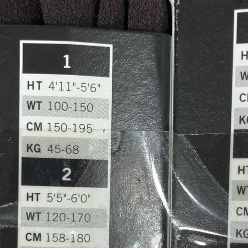 Hue NWT navy blue + black opaque control top tights size 1 XS S