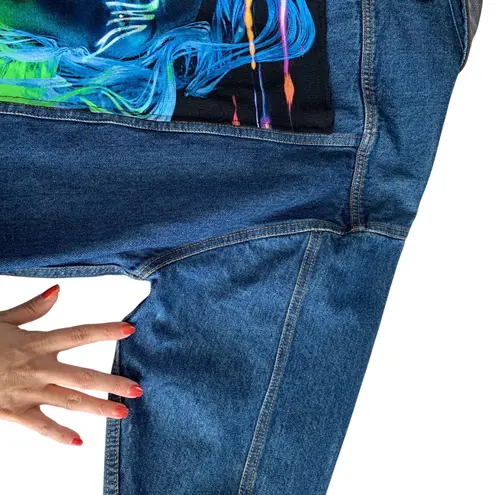 Via Penny Lane Reworked Apparel | Lady Gaga Enigma Tour Vintage Denim Jacket Blue Size L