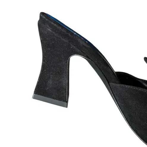 Aquatalia Cormi 6.5 Black Suede Sandals Mules