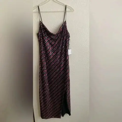 Laundry by Shelli Segal 🆕  COLORFUL SEQUIN SLIP DRESS 10🆕