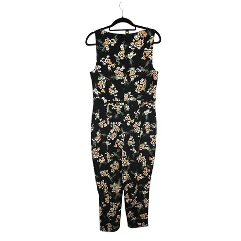 Karen Millen Daisy Floral Jumpsuit Sleeveless Square neck Women’s Size 10