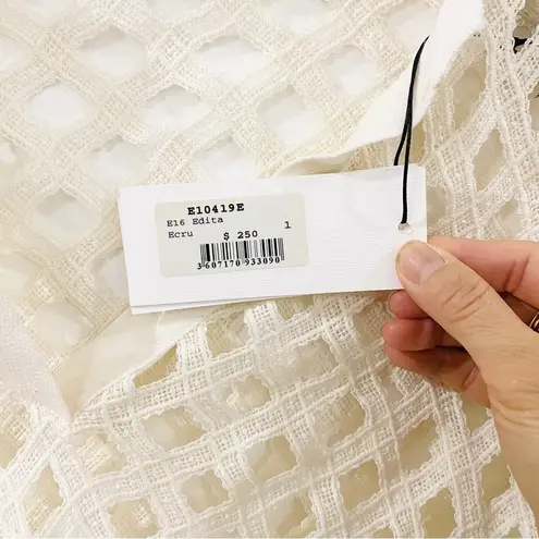 Sandro V-neck pattern lace top