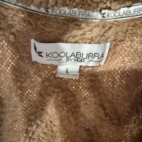 Cozy Brown Sleeveless Jacket by uggs size Large