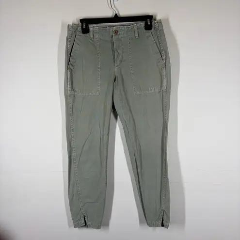 AMO Army Twist Cropped Pant Size 27 Green