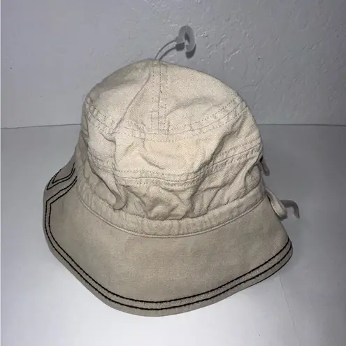 REI Bucket Hat Sun Cap Size S/M Drawstring Poseable Brim Safari Hiking Fishing Tan