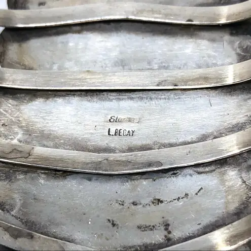 Sterling Silver NAVAJO turquoise cuff, 112.7g