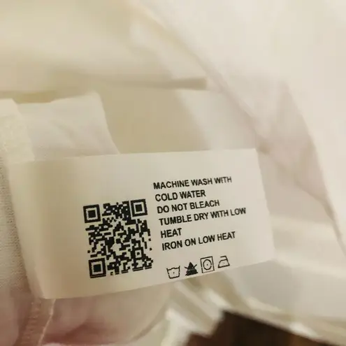 Cider Oversized Tee Curve Cotton Short Sleeve Women's Top White Size 1XL NWT