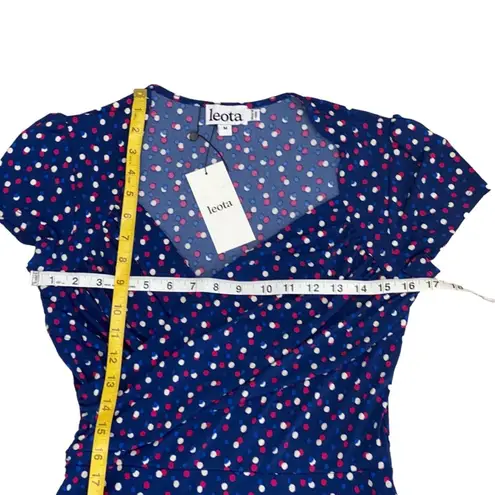 Leota Medium Dress Retro 40s Pinup Polka Dot Stretch Slinky Classic Rockabilly