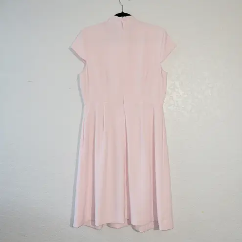 J.Crew  Pink Tie Neck 365 Crepe Dress Size 12