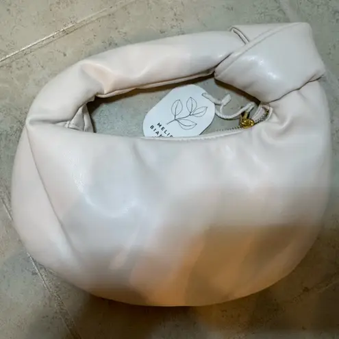 Melie Bianco NWT Alexandra Cream Vegan Top Handle Bag