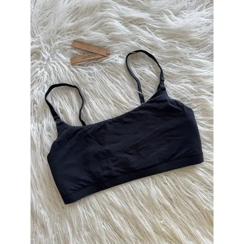 SKIMS Fits Everybody Maternity Pumping Scoop Bralette Onyx Size Medium