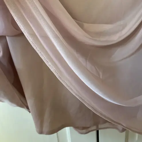 Azazie Bridesmaid Landry Maxi Dress Vintage Rose Size A8 New With Tags Size 8