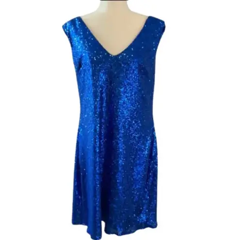 Christina Wu NWT Celebration Sequin Bridesmaid Dress Royal Blue Size 22