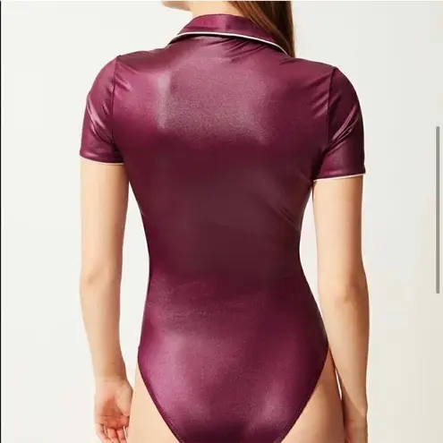 Solid & Striped Maya The Polo Zip One Piece Swim