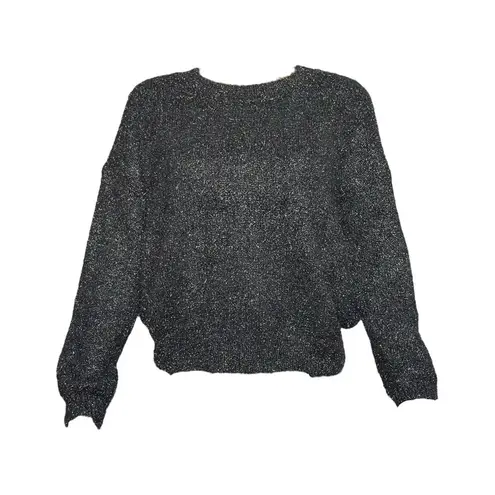Sézane Zephir Oversized Knit Jumper, Black, XS