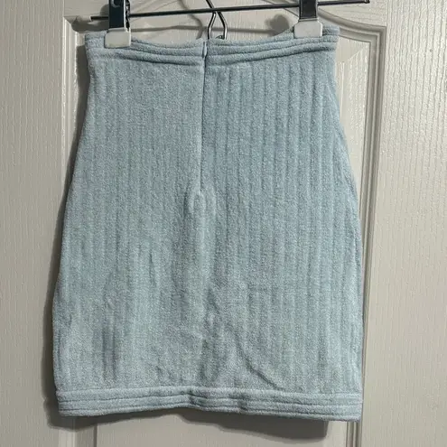 JoosTricot 💙💖 NWT Light Blue Chenille Cheer Mini Skirt
