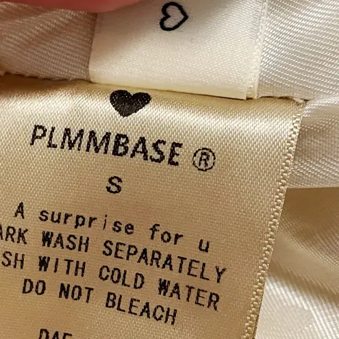 Japanese Kawaii Y2K Cream Ivory Fluffy Ruffle Lace Pockets Mini Skirt White Size XS