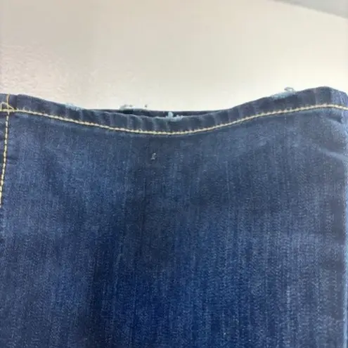 BKE Buckle Denim Jeans Kate Stretch Bootcut Whiskers 32x35.5 Medium Dark Wash