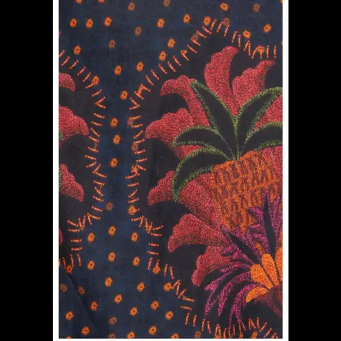 Farm Rio Mix Patchwork Long-sleeve Minidress