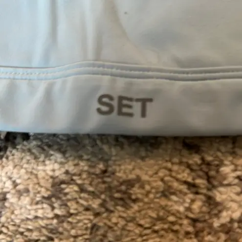 Set Active  One-Shoulder Sports Bra in Light Blue