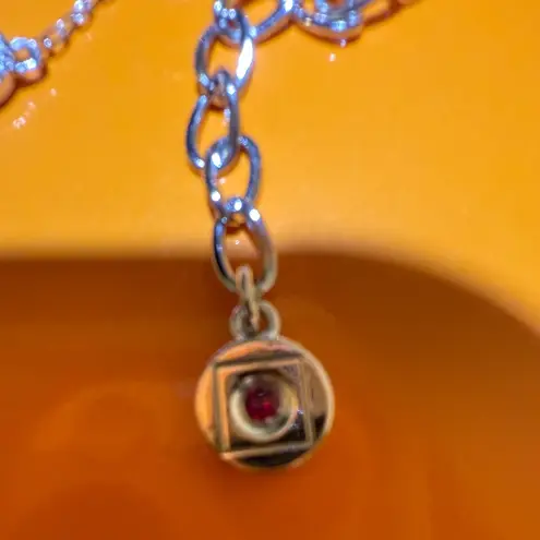 Elle Sterling Silver Rhodium Plated Faceted Cubic Zirconia 11-CZ Bracelet 925